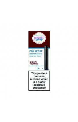 DINNER LADY DISPOSABLE BAR - SMOOTH TOBACCO 1.2ml
