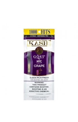 KASH BY GOST - DISPOSABLE POD DEVICE GRAPE 2ML 59MG PACK OF 2