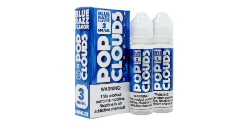 POP CLOUDS - BLUE RAZZ CANDY 2*60ML